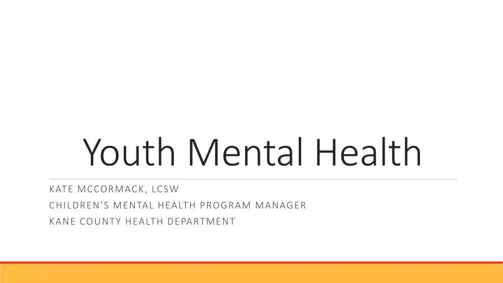 youth mental health