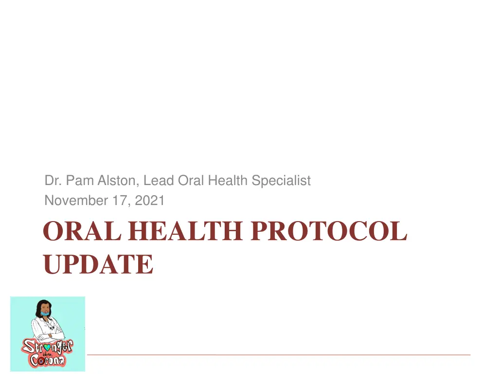 dr pam alston lead oral health specialist