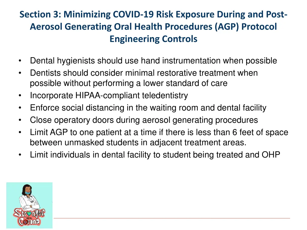 section 3 minimizing covid 19 risk exposure