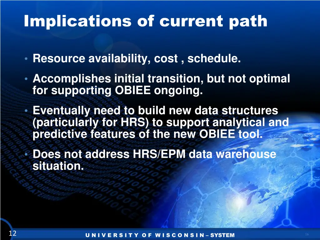 implications of current path