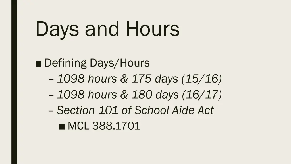 days and hours 2