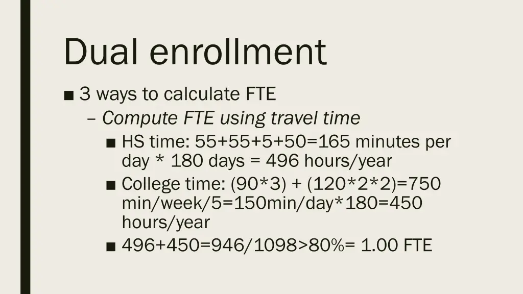 dual enrollment 3 ways to calculate fte compute