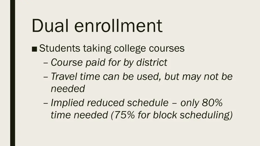 dual enrollment