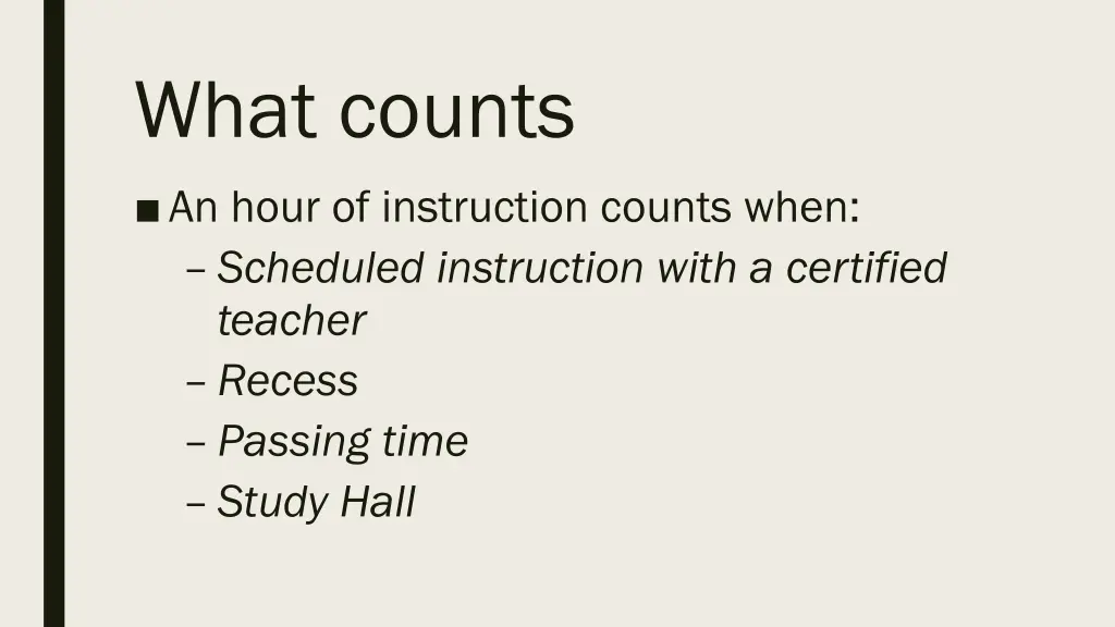 what counts 1