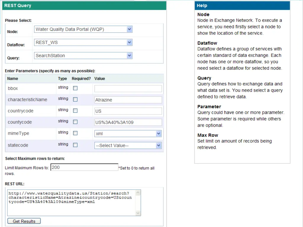 rest query builder prototype