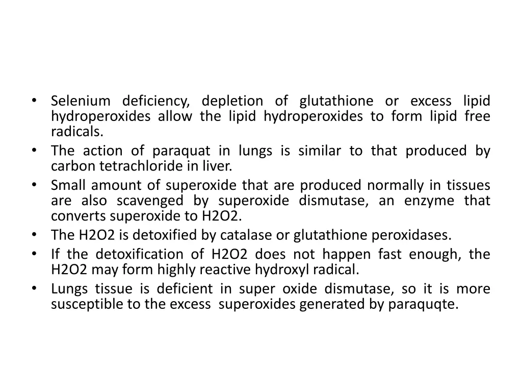 selenium deficiency depletion of glutathione