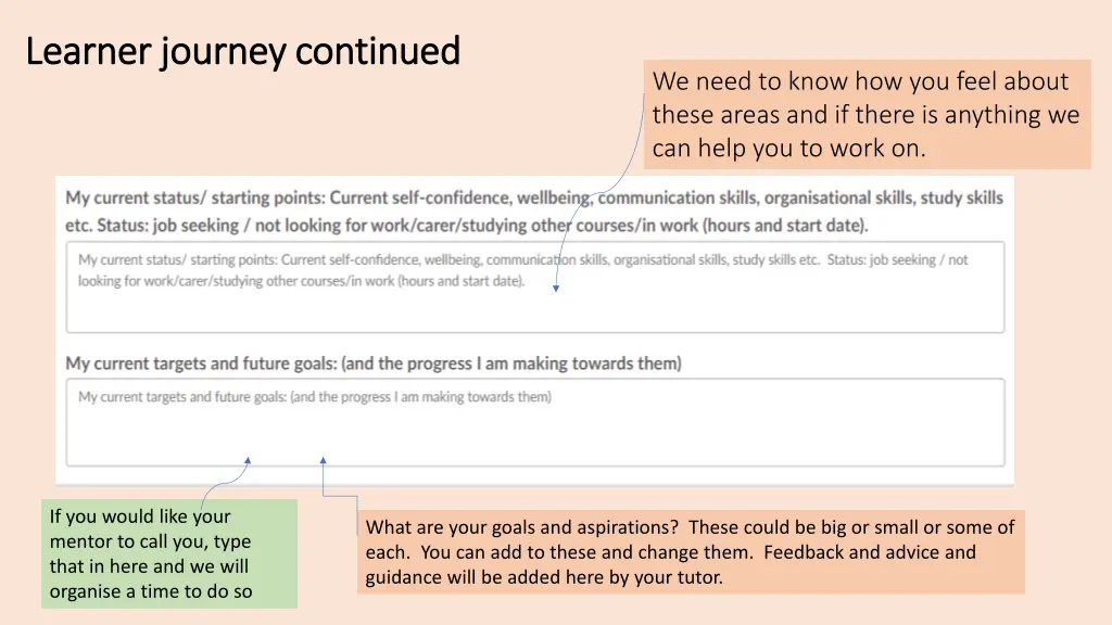 learner journey continued learner journey