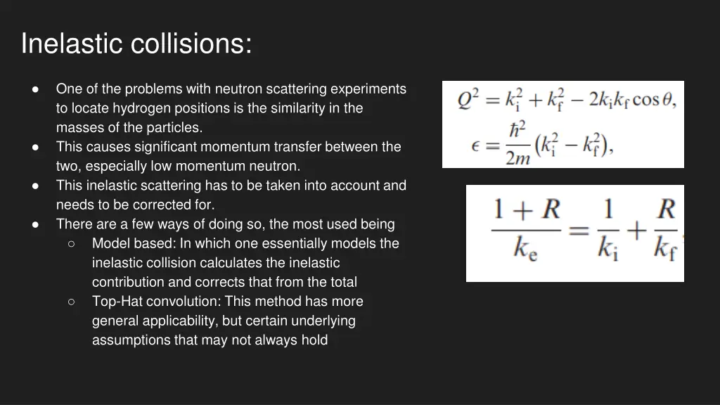 inelastic collisions