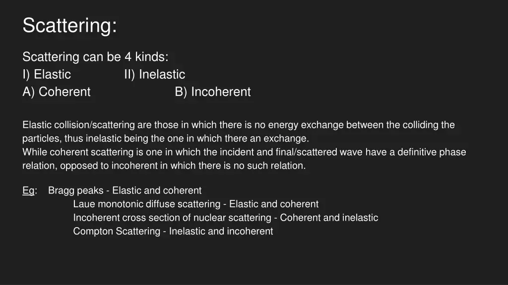 scattering