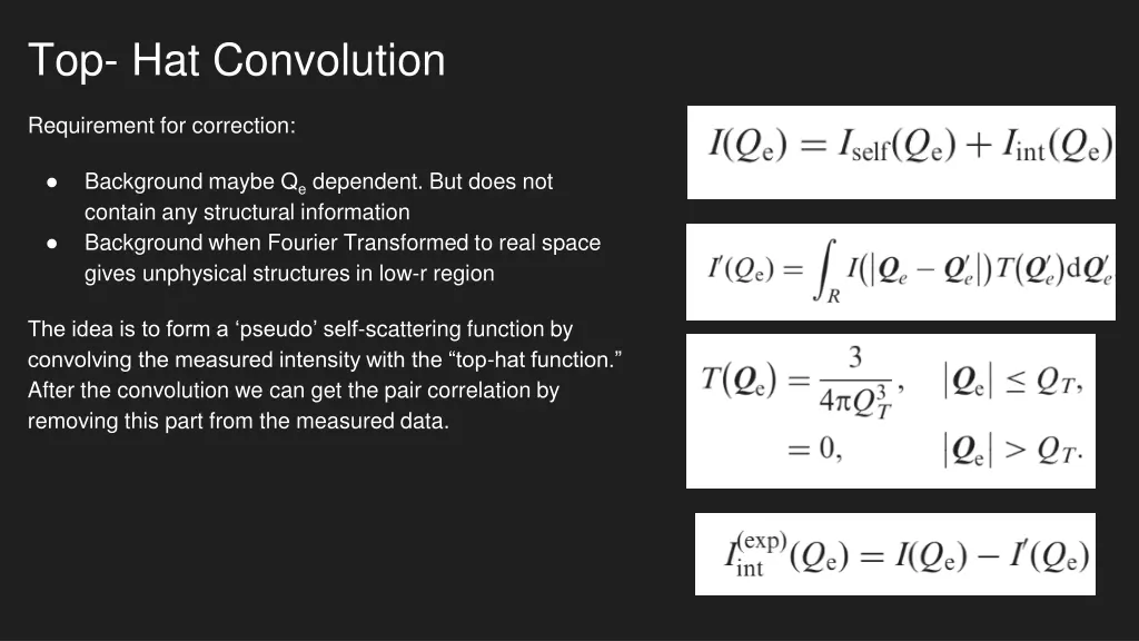 top hat convolution