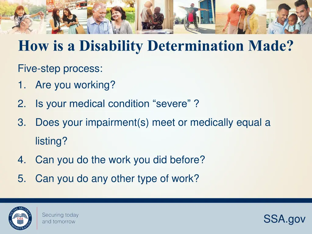 how is a disability determination made