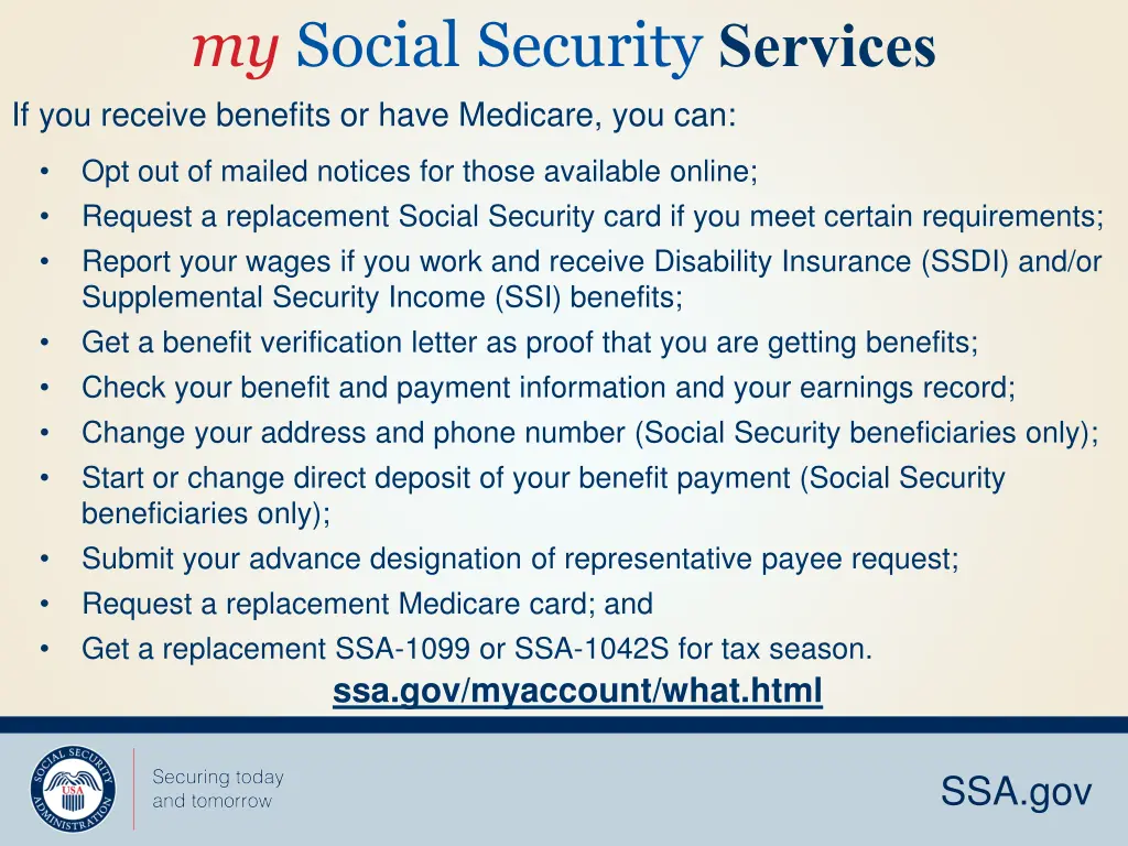 my social security services if you receive