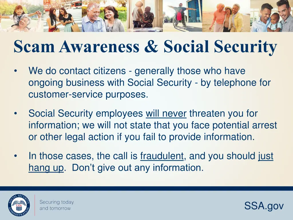 scam awareness social security