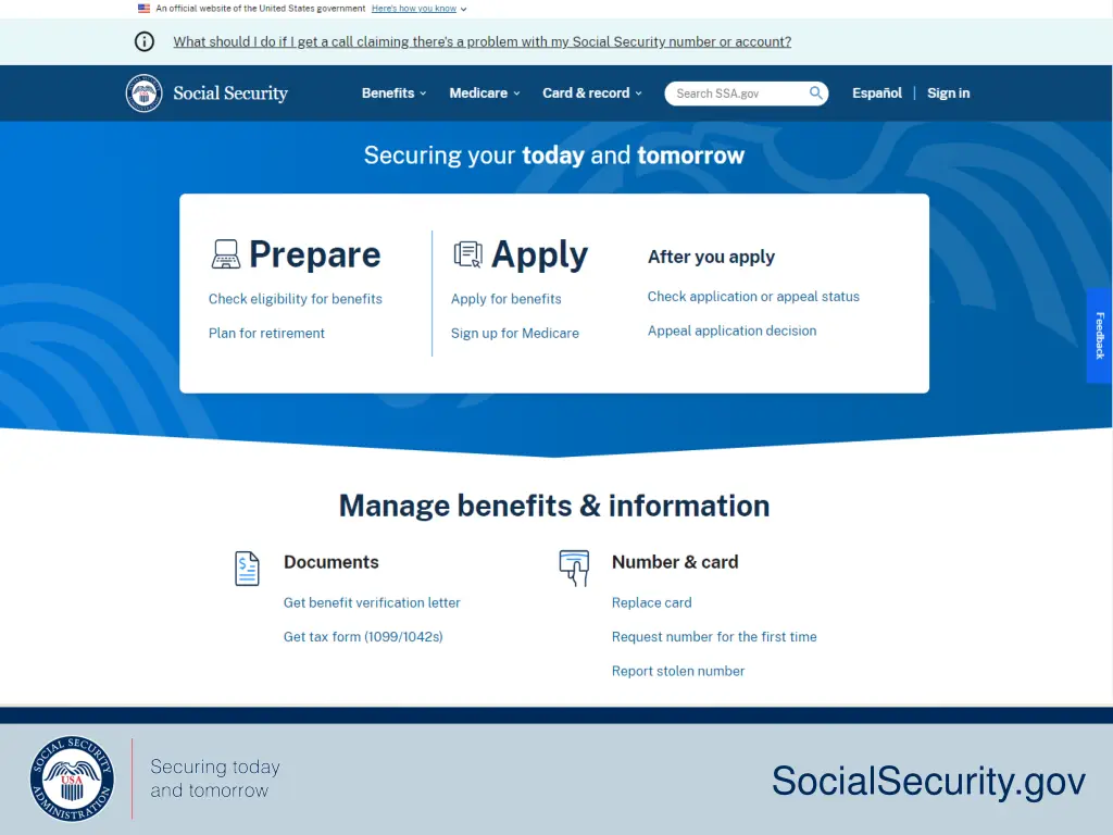 socialsecurity gov