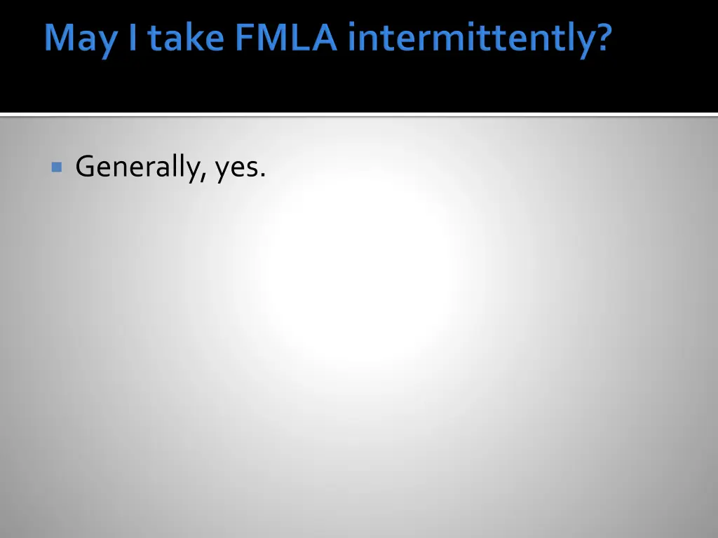 generally yes