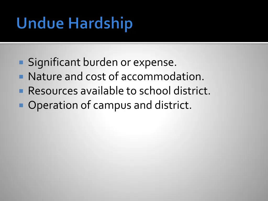 significant burden or expense nature and cost