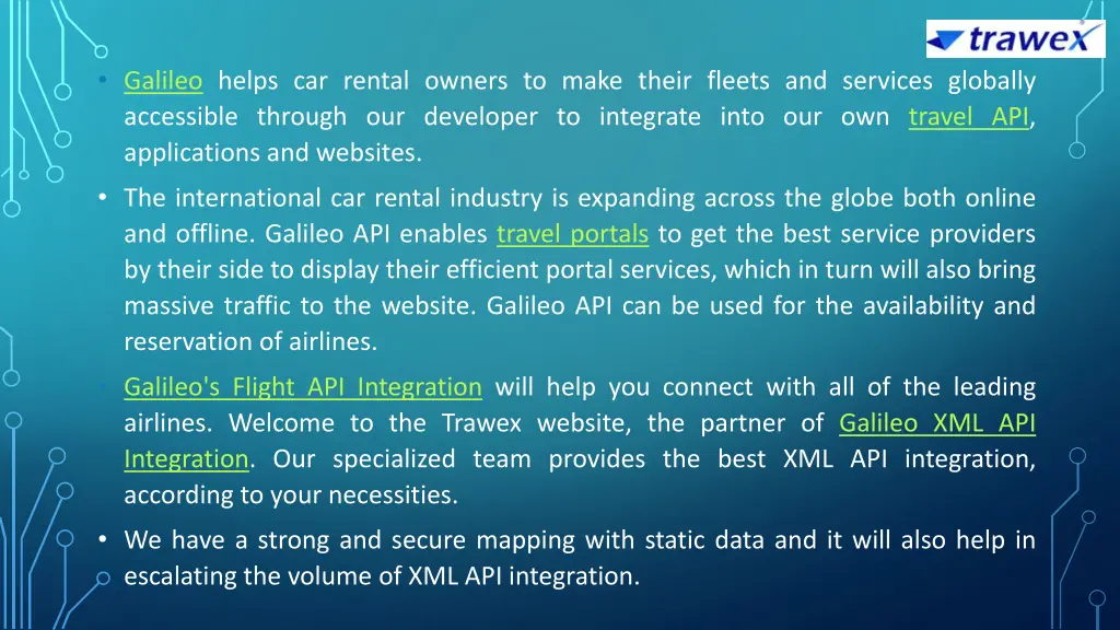 galileo helps car rental owners to make their