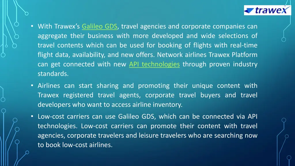 with trawex s galileo gds travel agencies