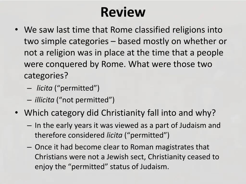 review