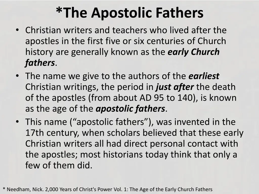 the apostolic fathers christian writers