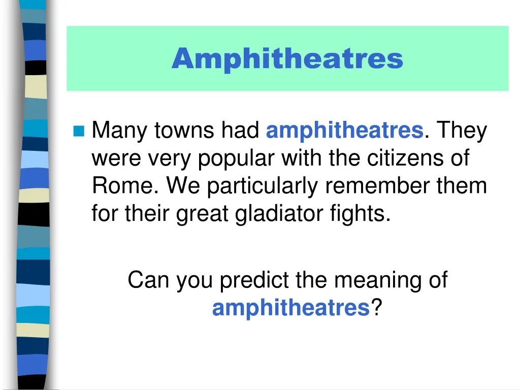 amphitheatres