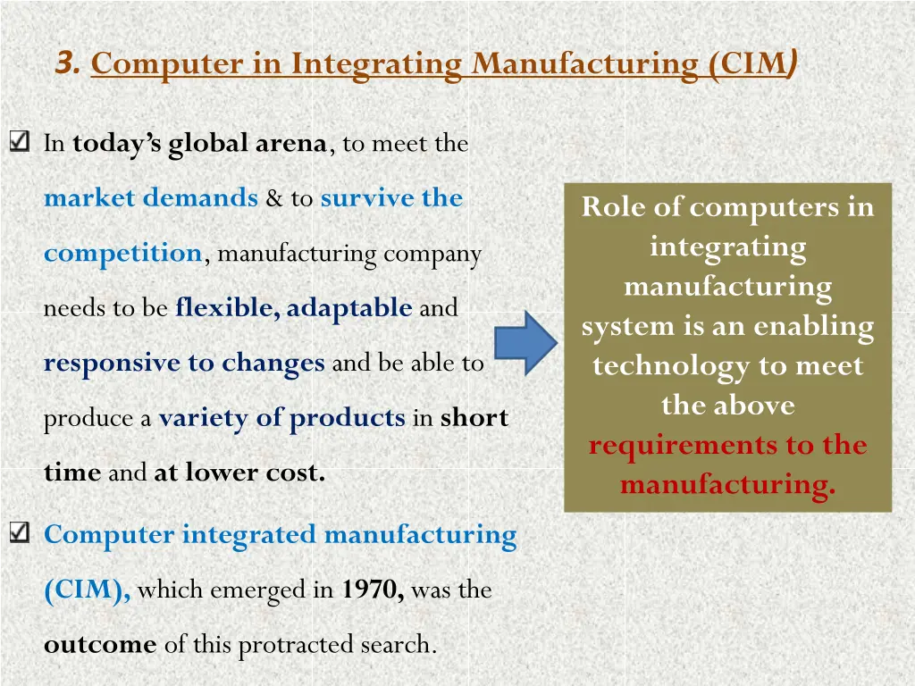 3 computer in integrating manufacturing cim