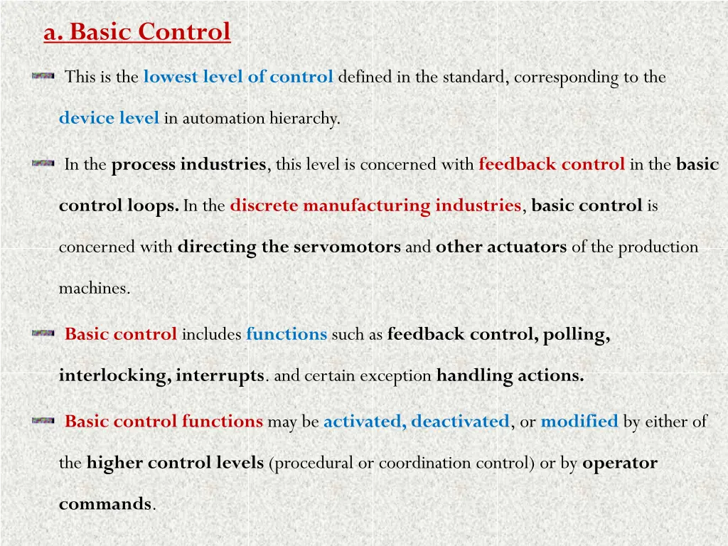 a basic control
