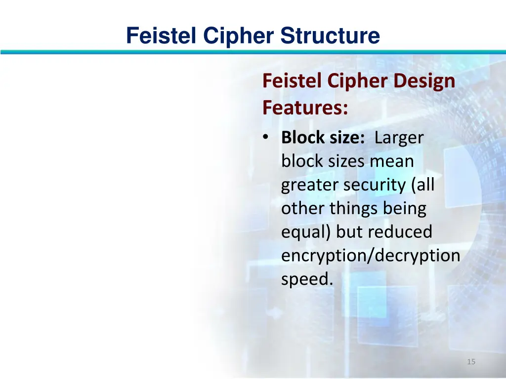 feistel cipher structure 14