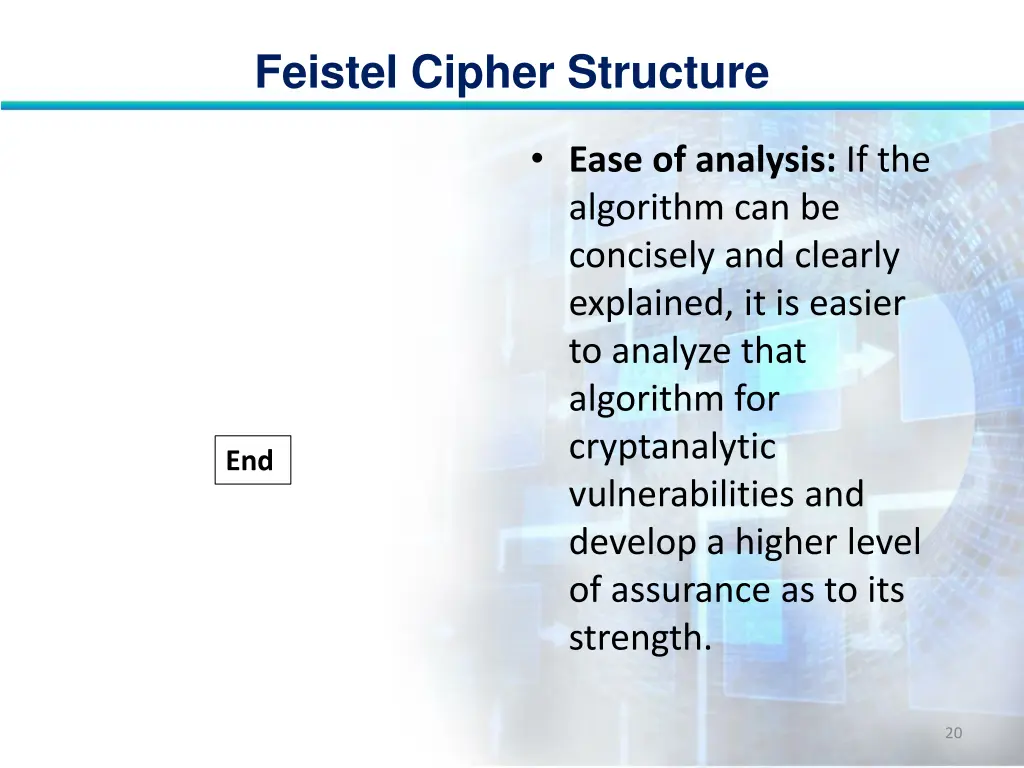 feistel cipher structure 19