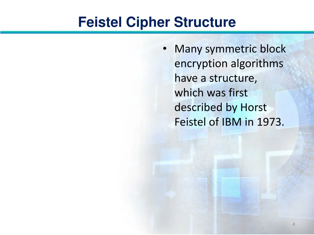 feistel cipher structure 3