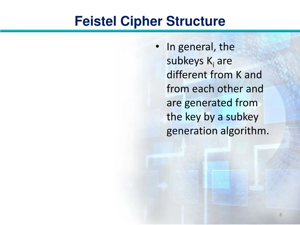 feistel cipher structure 7
