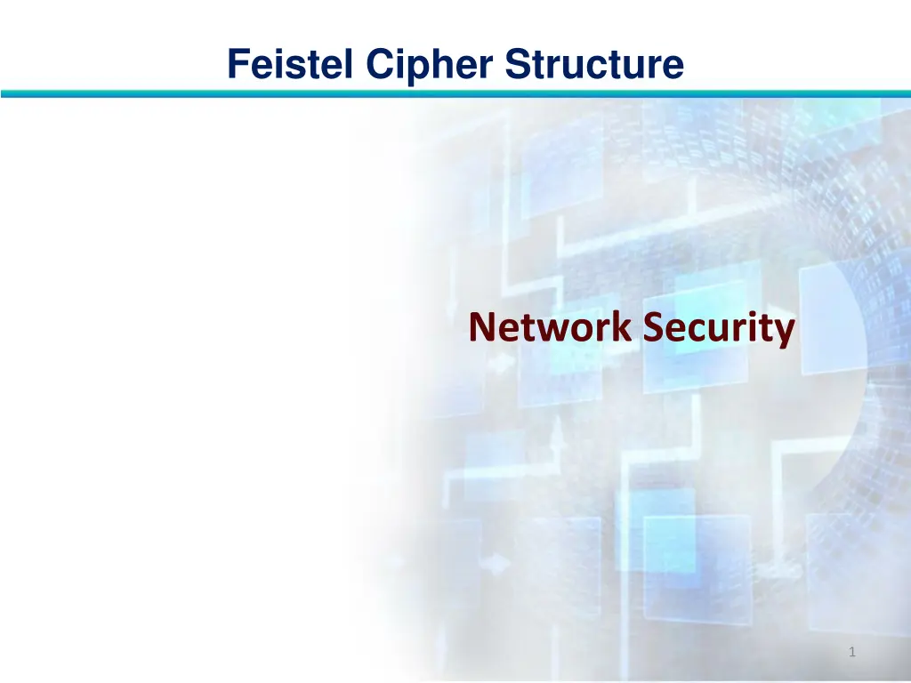 feistel cipher structure