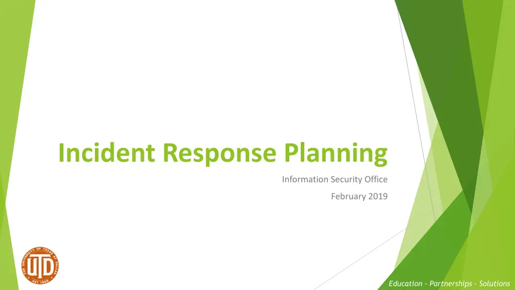 incident response planning