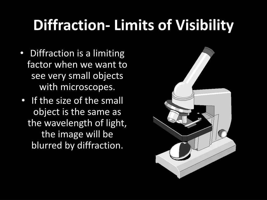 diffraction limits of visibility