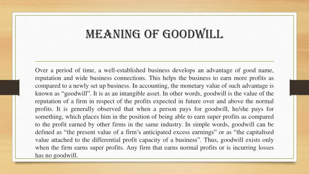 meaning of goodwill