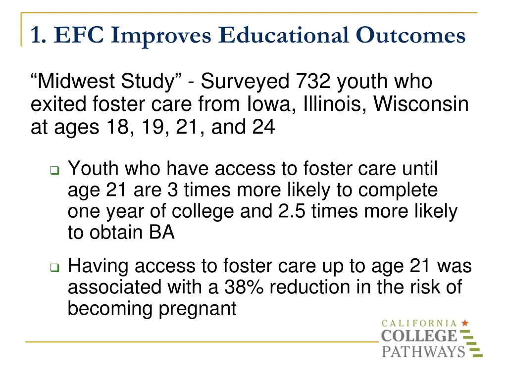 1 efc improves educational outcomes