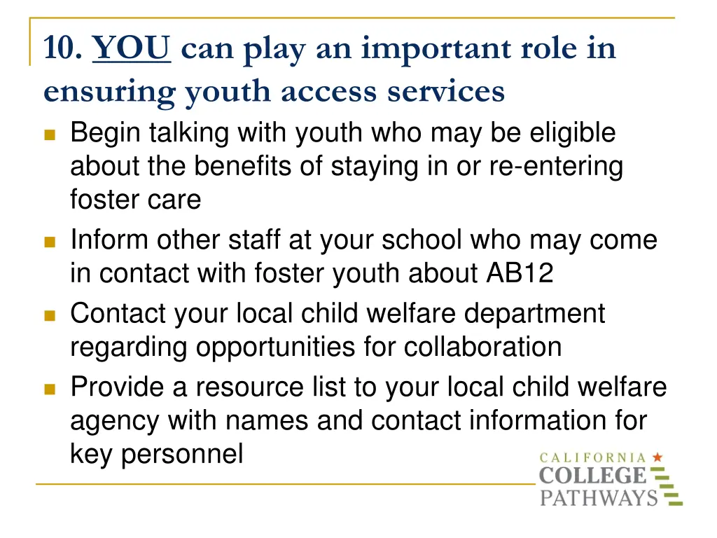 10 you can play an important role in ensuring