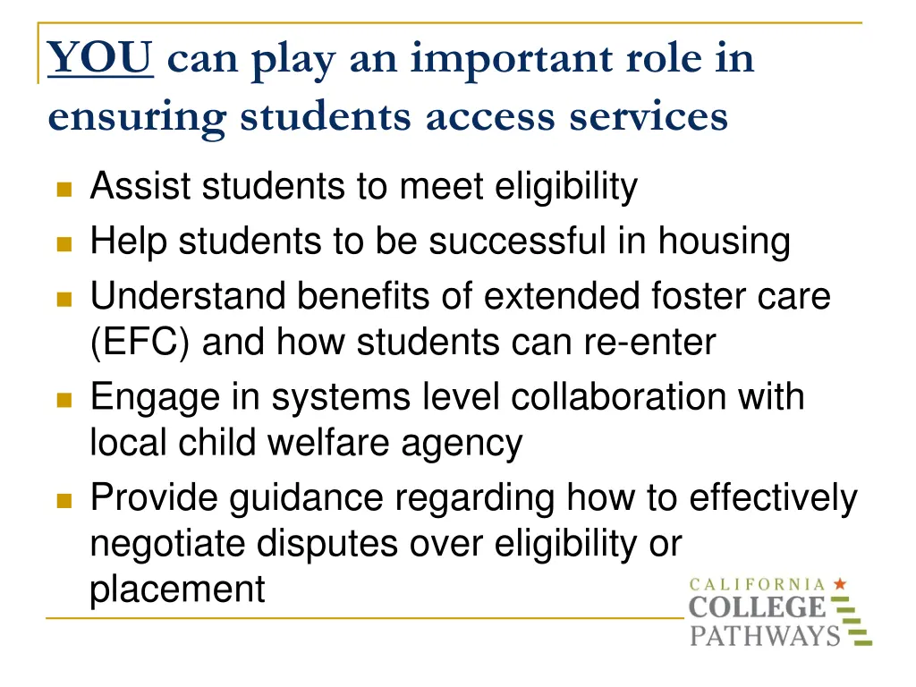 you can play an important role in ensuring