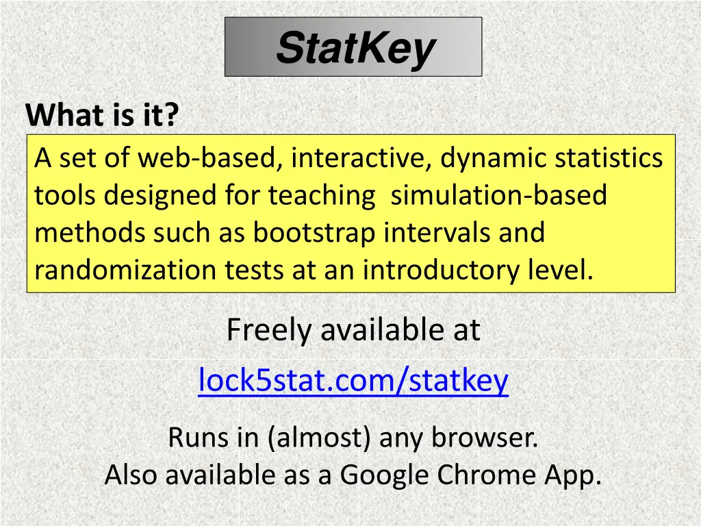 statkey 1