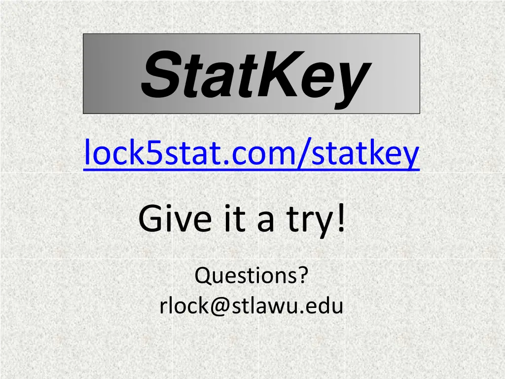 statkey 8