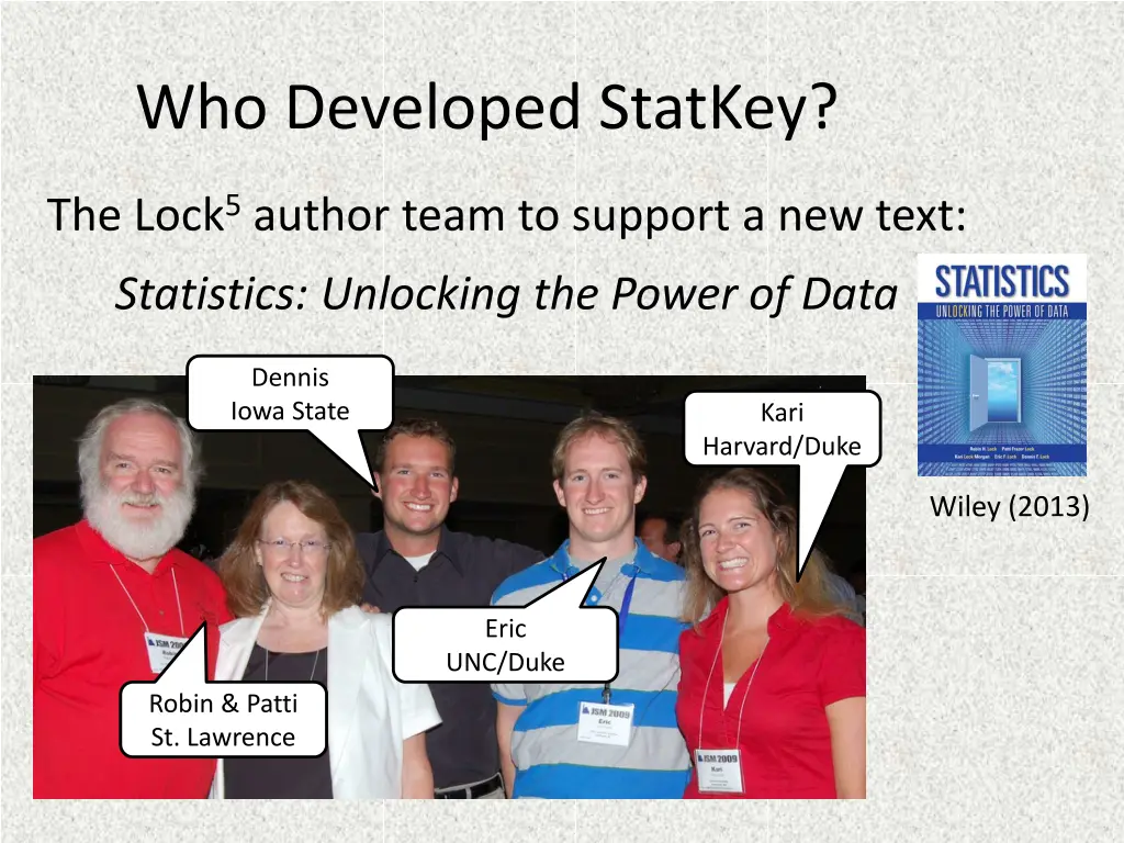 who developed statkey
