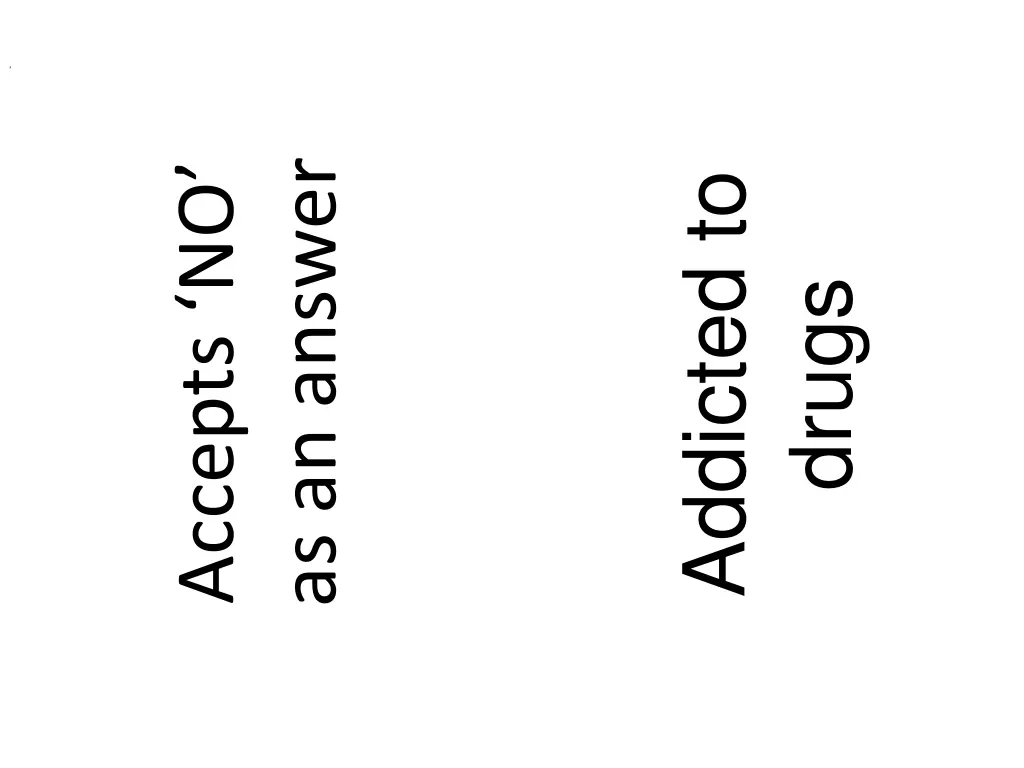 accepts no