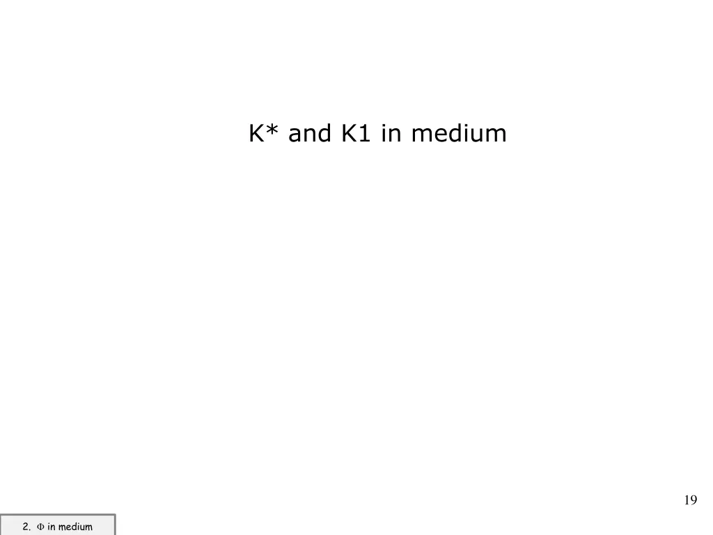 k and k1 in medium