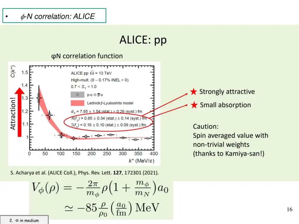 n correlation alice