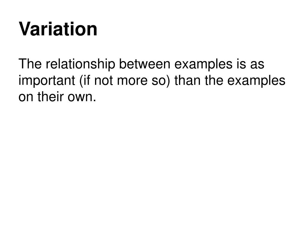 variation