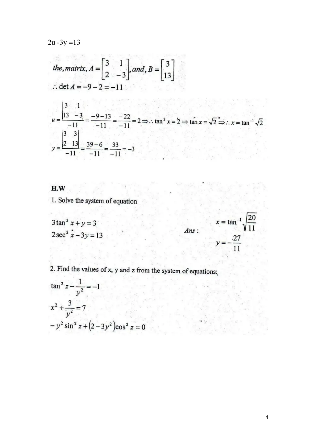 2u 3y 13