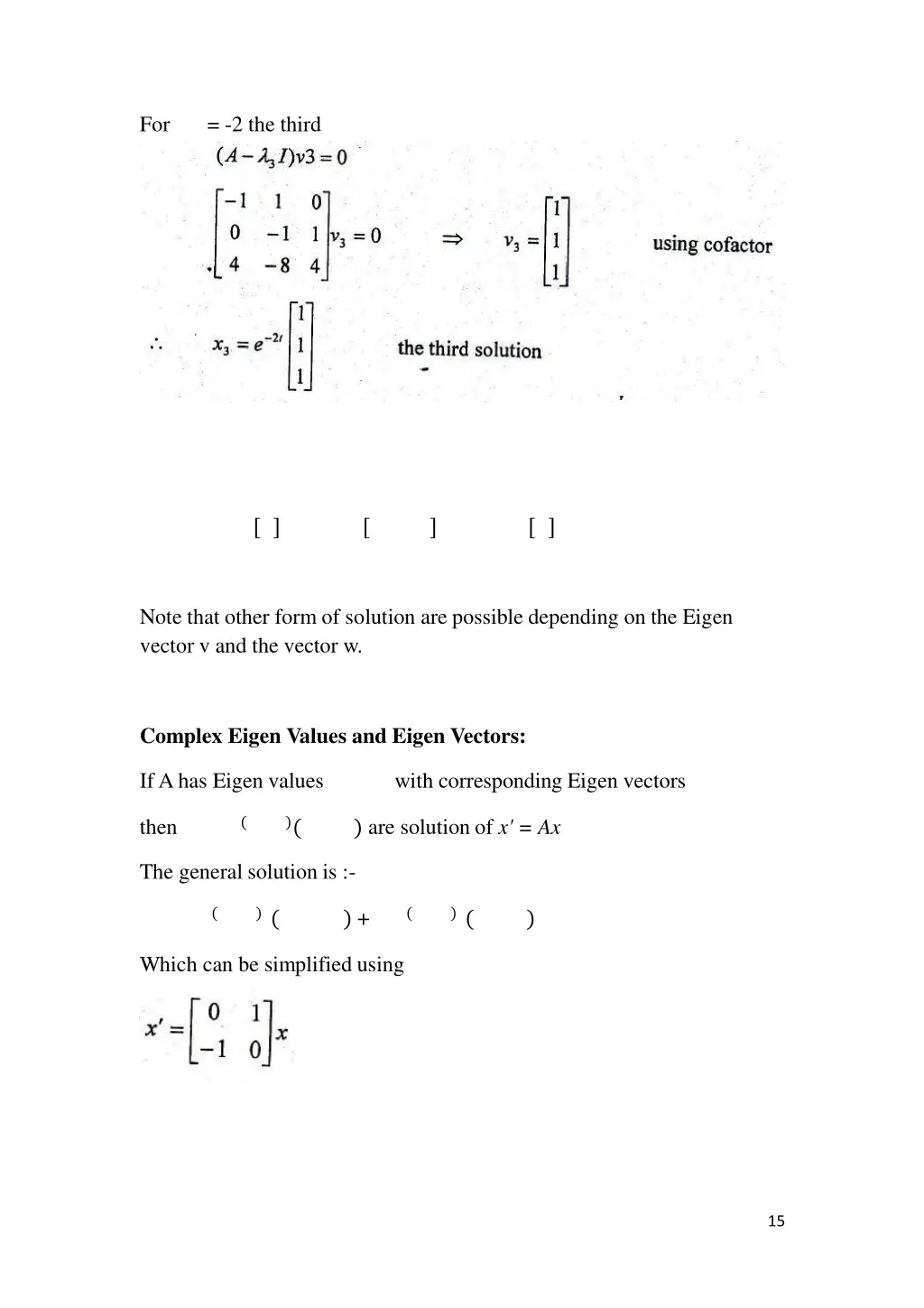 for solution