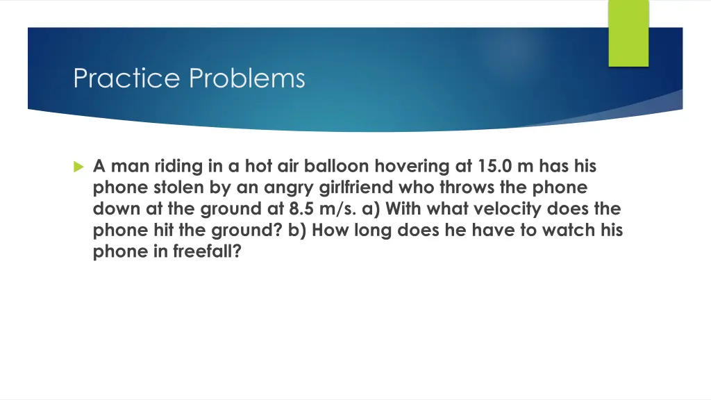 practice problems