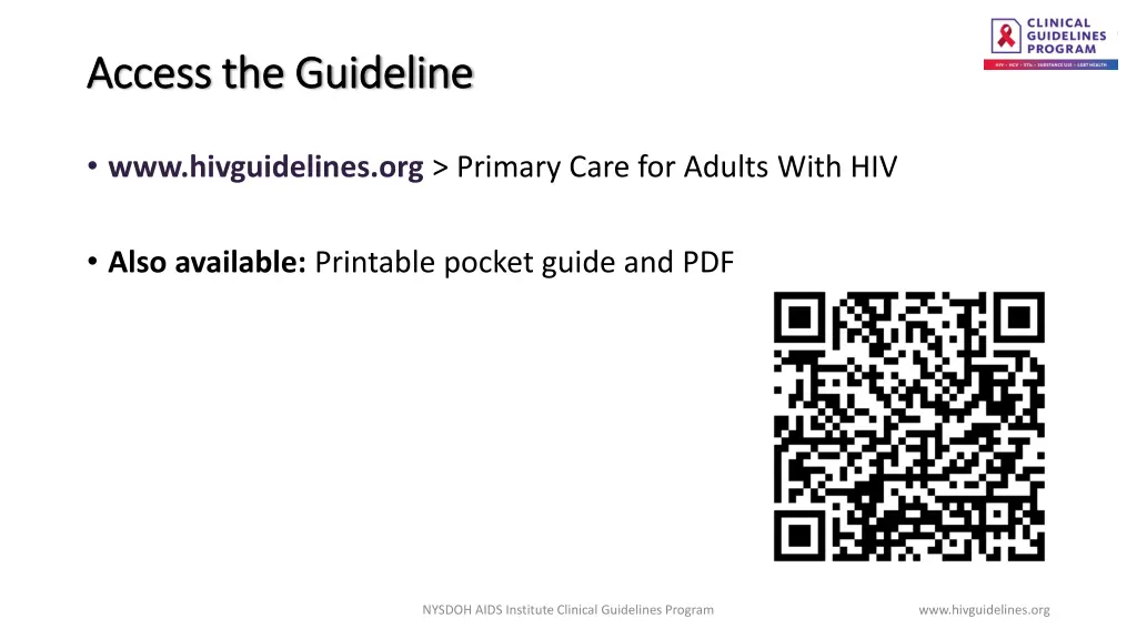 access the guideline access the guideline