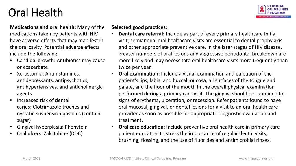 oral health oral health